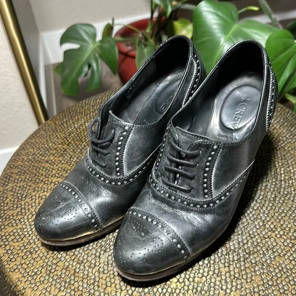 j crew black oxford